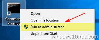 CMD Desktop Run As Administrator