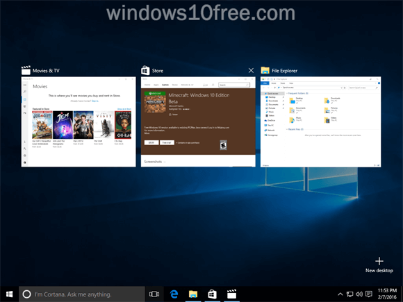 Windows 10 Multi Task