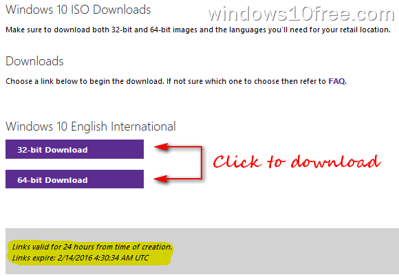 Windows 10 Download ISO Link Download