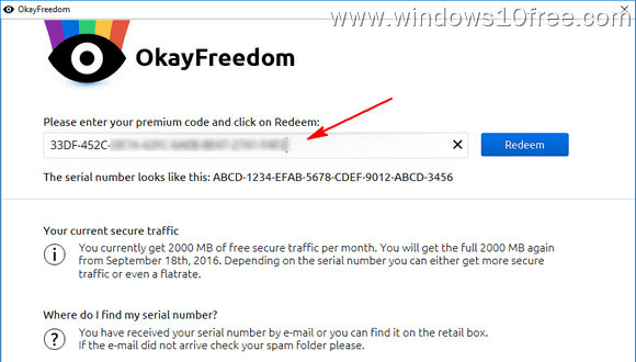 10 Free OkayFreedom VPN Insert Premium Key