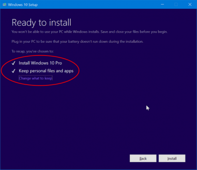 Step 06 Windows 10 Ready To Install