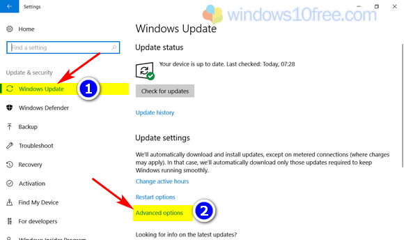 Step 2 Windows 10 Advanced Options