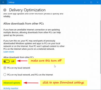 Step 4 Delivery Optimization page