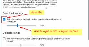 Limit Bandwidth On Windows 10 Update