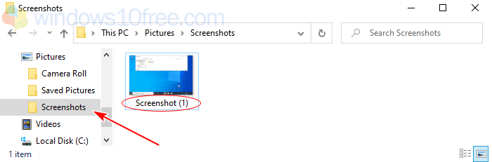 Windows 10 Screenshot Files Name