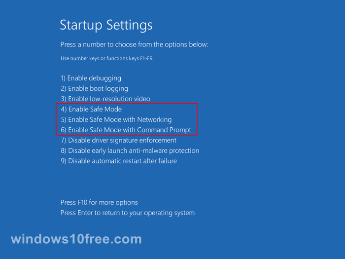 Windows 10 in Safe Mode Settings 06a