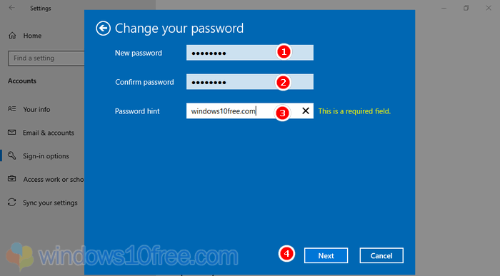Change Password Enter New Password 05