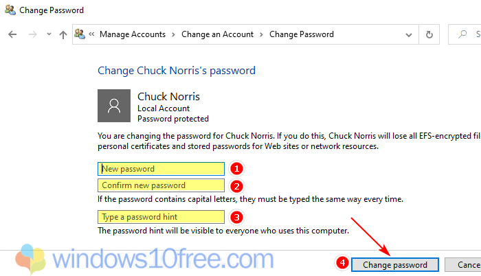 Windows 10 Change Password 04